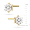 Złote kolczyki z brylantami 0,12ct