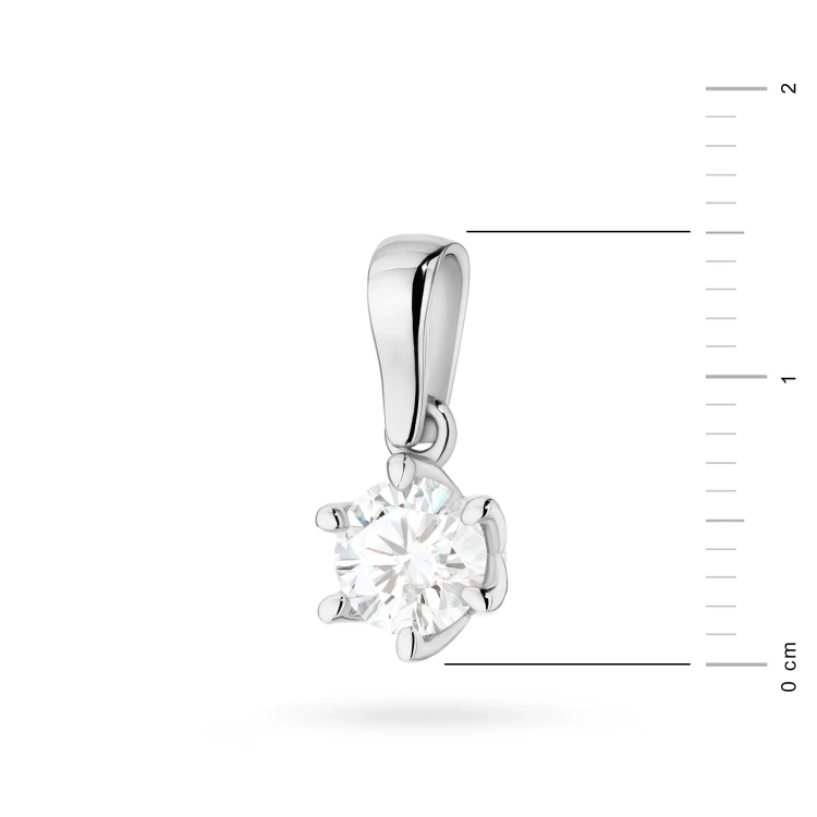 Klasyczna złota zawieszka z masywnym diamentem 0,70ct białe złoto Z0575.B3.DIW.04 marko