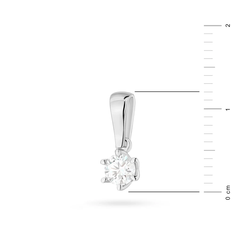 Klasyczna zawieszka z białego złota z diamentem laboratoryjnym 0,30ct Lab Diamonds Z0575.B3.LDW.01 marko