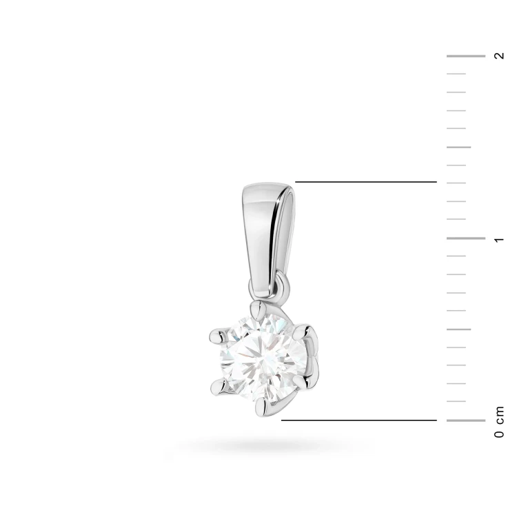 Klasyczna zawieszka z białego złota z diamentem laboratoryjnym 0,50ct Lab Diamonds Z0575.B3.LDW.03 marko