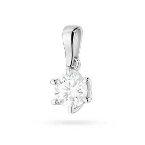 Klasyczna zawieszka z białego złota z diamentem laboratoryjnym 1,00ct Lab Diamonds