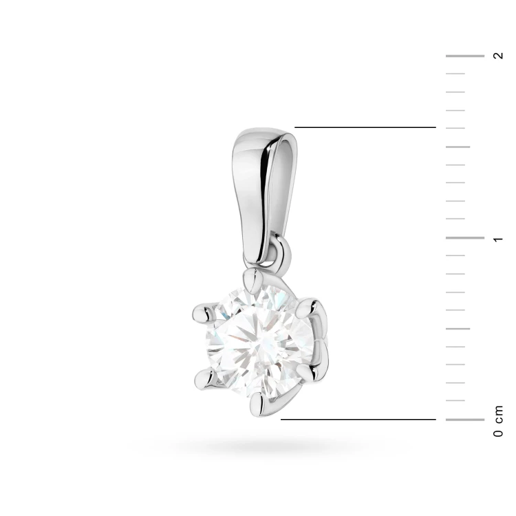 Klasyczna zawieszka z białego złota z diamentem laboratoryjnym 1,00ct Lab Diamonds Z0575.B3.LDW.05 marko