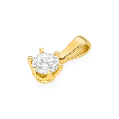 Klasyczna złota zawieszka z masywnym diamentem 0,40ct żółte złoto Z0575.Z3.DIW.02 marko