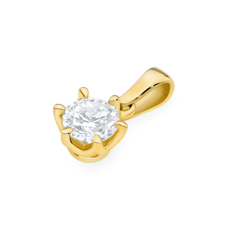 Klasyczna złota zawieszka z masywnym diamentem 1,00ct żółte złoto Z0575.Z3.DIW.05 marko