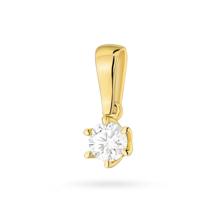 Klasyczna zawieszka z żółtego złota z diamentem laboratoryjnym 0,30ct Lab Diamonds Z0575.Z3.LDW.01 marko