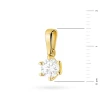 Klasyczna zawieszka z żółtego złota z diamentem laboratoryjnym 0,70ct Lab Diamonds Z0575.Z3.LDW.04 marko