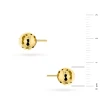 Złote kolczyki na sztyft diamentowane kulki 8mm Jeso K-GW-1033-585 marko