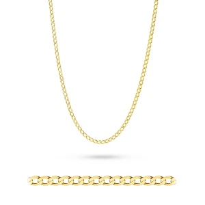 Srebrny pozłacany łańcuszek Pancerka  pr.925