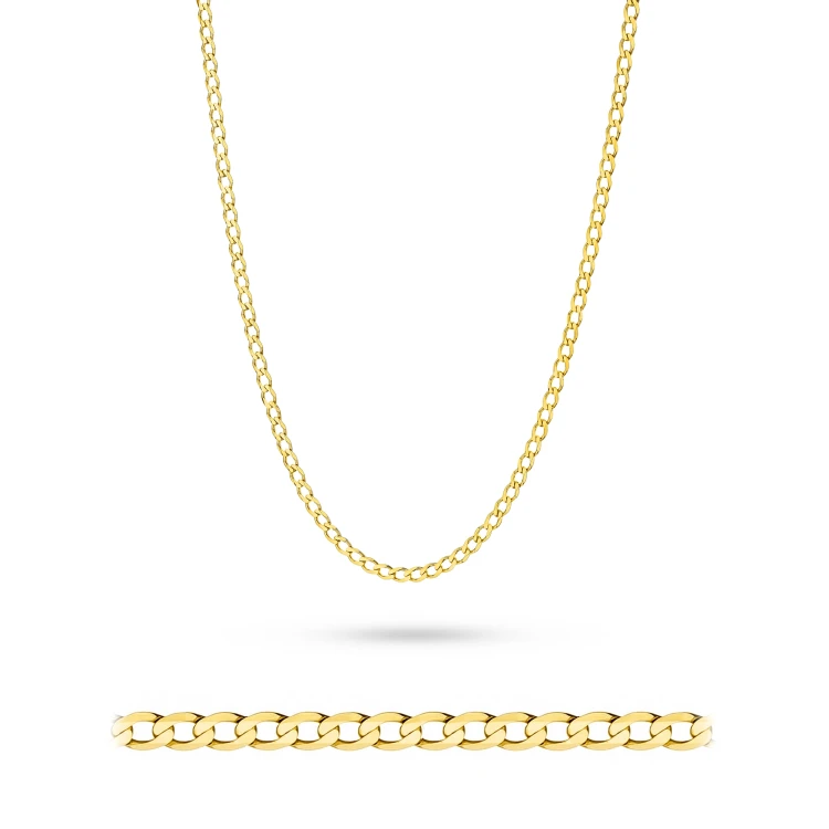 Srebrny pozłacany łańcuszek Pancerka pr.925 L220-925-Z marko