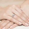 Pierścionek z białego złota z diamentem laboratoryjnym 0,25ct Lab Diamonds oprawa kwiat gwiazda W0155.B3.LDW.04 marko