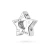 Srebrna zawieszka gwiazda z cyrkoniami Charms Z725-925-BS marko