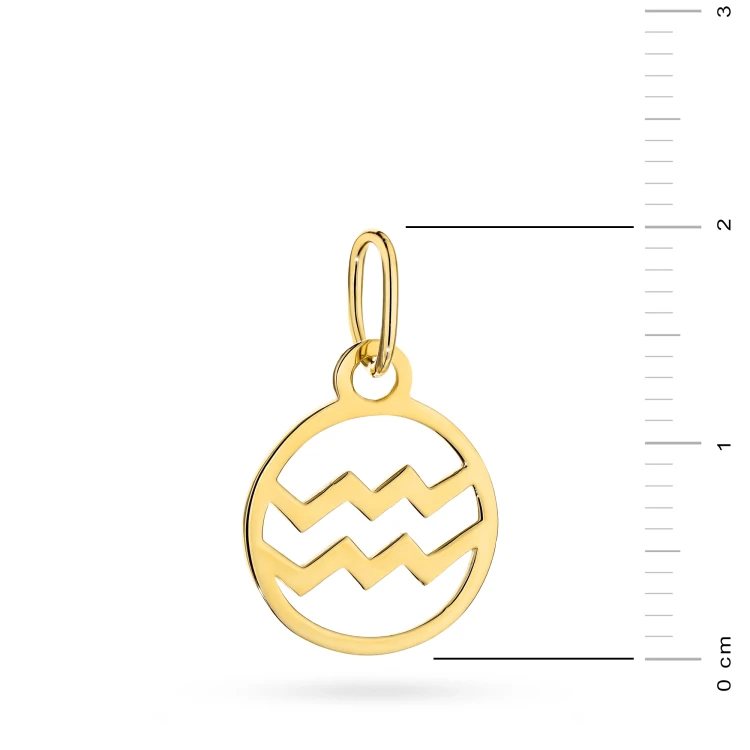 Złota zawieszka znak zodiaku wodnik Zodiak Z-GW-397-585 marko