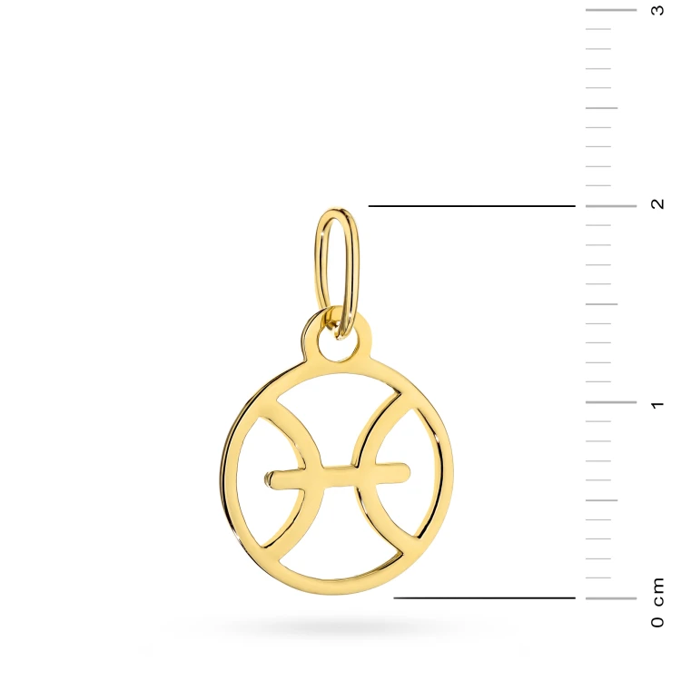 Złota zawieszka znak zodiaku ryby Zodiak Z-GW-398-585 marko