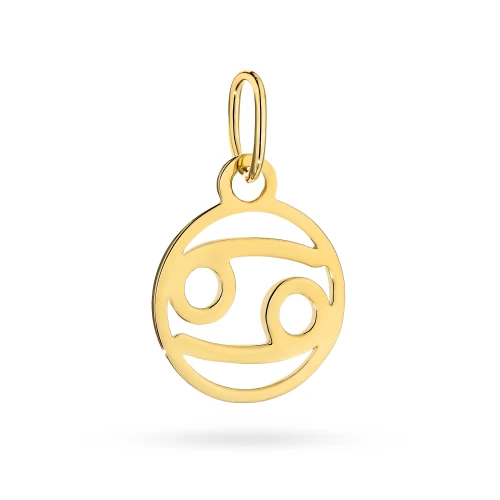 Złota zawieszka znak zodiaku rak Zodiak