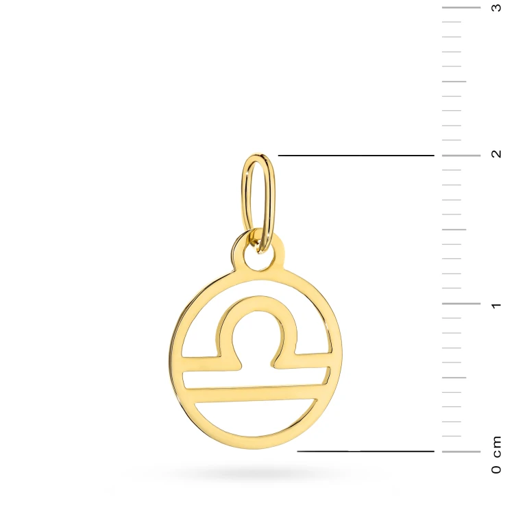 Złota zawieszka znak zodiaku waga Zodiak Z-GW-404-585 marko