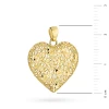 Złota zawieszka ażurowe serce diamentowane kwiaty Virino Z-GW-411-585 marko