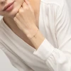 Złota bransoletka diamentowana kulka blaszka moneta Iluvia B1440-585-B marko