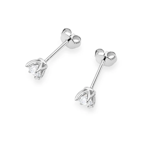 Klasyczne kolczyki z białego złota z diamentami 2 x 0,30ct K0575.B3.DIW.01 marko