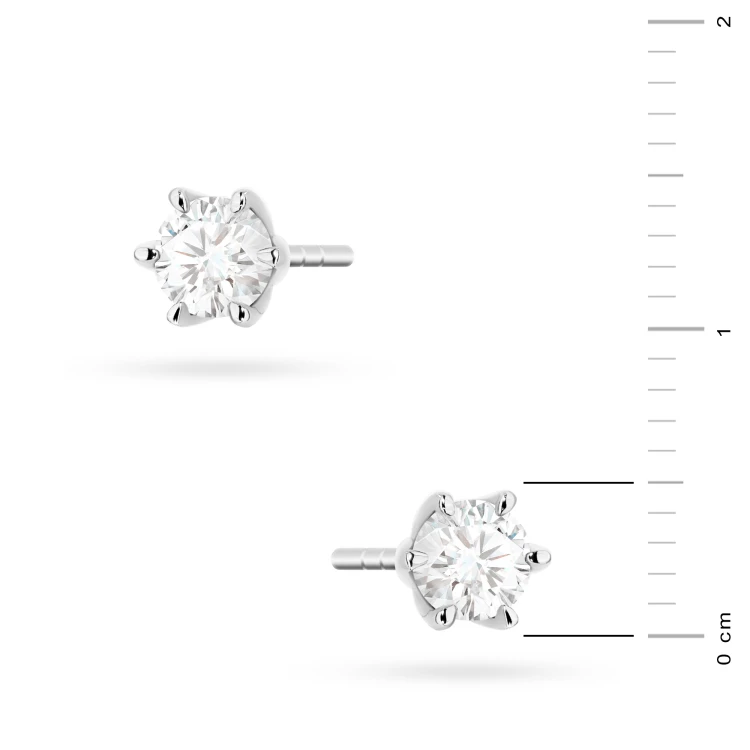 Klasyczne kolczyki z białego złota z diamentami 2 x 0,30ct K0575.B3.DIW.01 marko