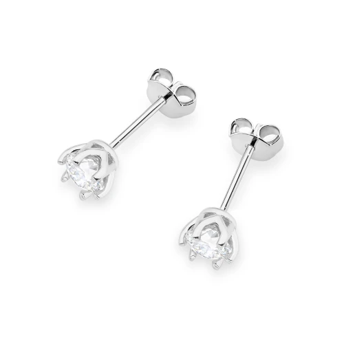 Klasyczne kolczyki z białego złota z diamentami 2 x 0,50ct K0575.B3.DIW.03 marko