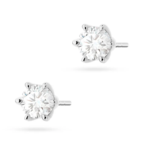 Klasyczne kolczyki z białego złota z diamentami 2 x 0,70ct K0575.B3.DIW.04 marko