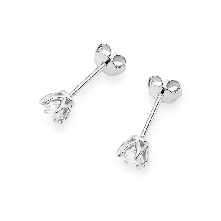 Klasyczne kolczyki z białego złota z diamentami laboratoryjnymi Lab Diamonds 2 x 0,30ct K0575.B3.LDW.01 marko