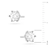 Klasyczne kolczyki z białego złota z diamentami laboratoryjnymi Lab Diamonds 2 x 0,70ct K0575.B3.LDW.04 marko