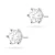 Klasyczne złote kolczyki z diamentami laboratoryjnymi Lab Diamonds 2 x 1,00ct białe złoto K0575.B3.LDW.05 marko