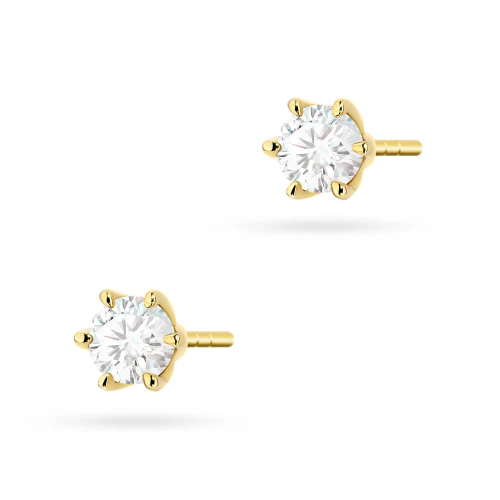 Klasyczne złote kolczyki z diamentami 2 x 0,30ct K0575.Z3.DIW.01 marko