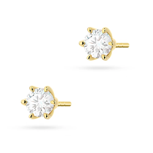Klasyczne złote kolczyki z diamentami 2 x 0,40ct K0575.Z3.DIW.02 marko