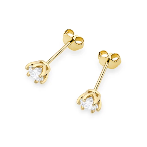 Klasyczne złote kolczyki z diamentami 2 x 0,40ct K0575.Z3.DIW.02 marko