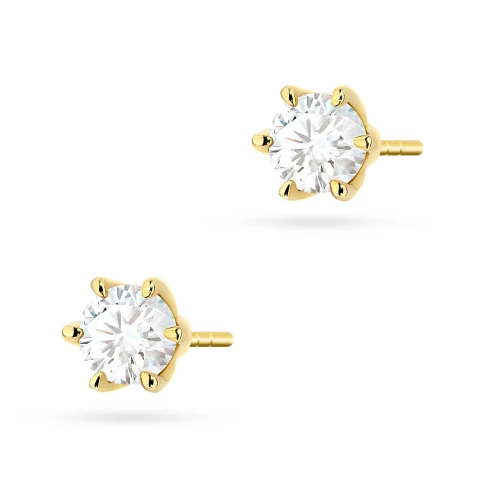 Klasyczne złote kolczyki z diamentami 2 x 0,50ct K0575.Z3.DIW.03 marko