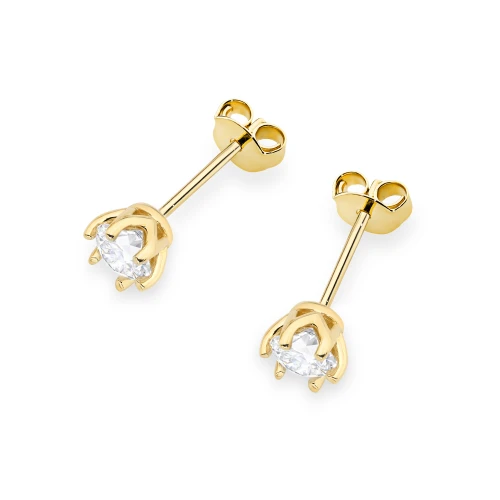 Klasyczne złote kolczyki z diamentami 2 x 0,50ct K0575.Z3.DIW.03 marko