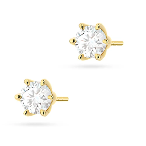 Klasyczne złote kolczyki z diamentami 2 x 0,70ct K0575.Z3.DIW.04 marko