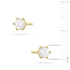 Klasyczne złote kolczyki z diamentami laboratoryjnymi Lab Diamonds 2 x 0,30ct K0575.Z3.LDW.01 marko