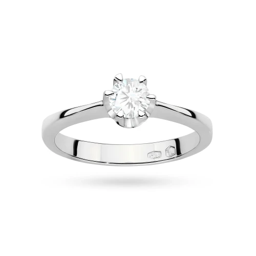 Klasyczny zaręczynowy pierścionek z białego złota z diamentem laboratoryjnym 0,25ct Lab Diamonds W0220.B3.LDW.06 marko