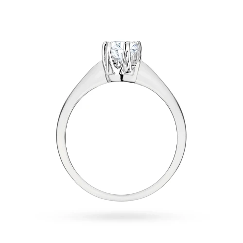 Klasyczny zaręczynowy pierścionek  z białego złota z diamentem laboratoryjnym 0,25ct Lab Diamonds