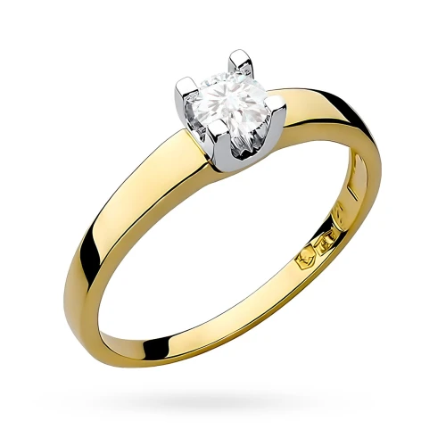 Stylowy zaręczynowy złoty pierścionek z diamentem laboratoryjnym 0,30ct Lab Diamonds W0225.Z3.LDW.05 marko