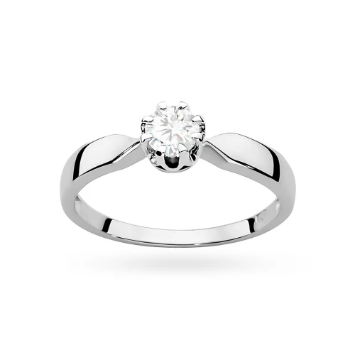 Stylowy zaręczynowy pierścionek z białego złota z diamentem laboratoryjnym 0,40ct Lab Diamonds W0228.B3.LDW.06 marko