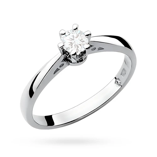 Klasyczny zaręczynowy pierścionek z białego złota z diamentem laboratoryjnym 0,30ct Lab Diamonds W0234.B3.LDW.04 marko