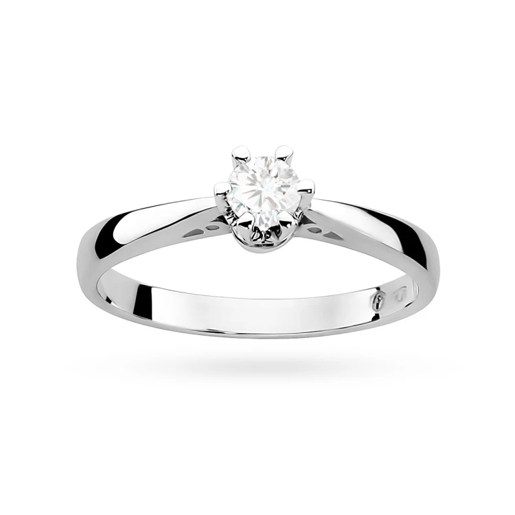 Klasyczny zaręczynowy pierścionek z białego złota z diamentem laboratoryjnym 0,30ct Lab Diamonds W0234.B3.LDW.04 marko