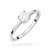 Minimalistyczny pierścionek z białego złota z owalnym diamentem laboratoryjnym 0,50ct Lab Diamonds W0656.B3.LDW.01 marko