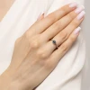 Złoty pierścionek z dużym topazem London Blue 0,50ct z białego złota Kultowa W0656.B3.TOL.01 marko