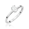 Pierścionek z białego złota z pojedynczym owalnym diamentem laboratoryjnym Lab Diamonds W0685.B3.LDW.01 marko