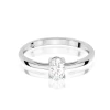 Pierścionek z białego złota z pojedynczym owalnym diamentem laboratoryjnym Lab Diamonds W0685.B3.LDW.01 marko