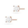Kolczyki klasyczne z brylantami 0,16ct różowe białe złoto K0058.R3.DIW.03 marko