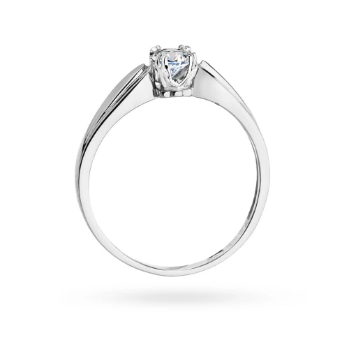 Klasyczny pierścionek z białego złota  z diamentem laboratoryjnym 0,25ct Lab Diamonds