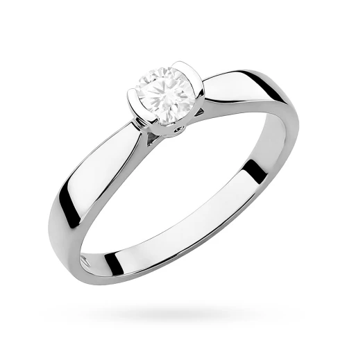 Zaręczynowy pierścionek białe złoto brylant 0,25ct Klasyka W0223.B3.DIW.03 marko