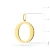 Złota zawieszka literka O z brylantem Imiona Z0070.Z3.DIW.15 marko