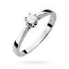 Zaręczynowy pierścionek białe złoto brylant 0,12ct Klasyka W0195.B3.DIW.01 marko